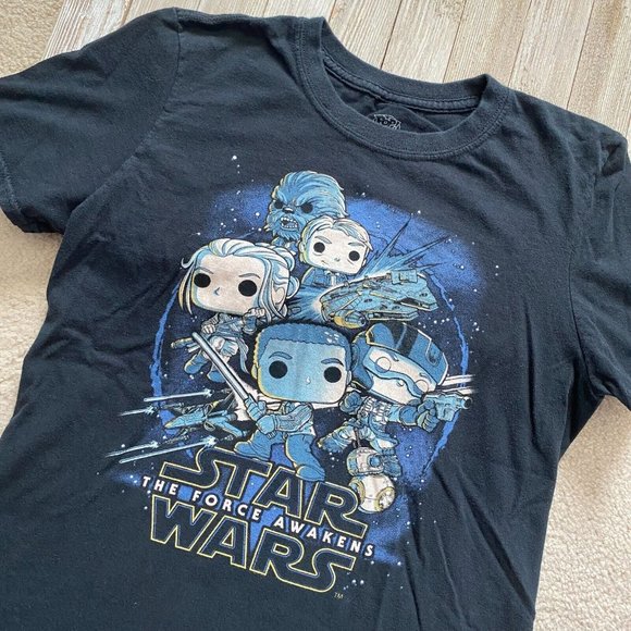 Funko Pop Tees! XS Star Wars The Force Awakens Smuggler's Bounty Graphic T-Shirt - Picture 2 of 12